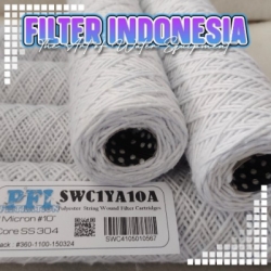 d d d swc polyester cartridge filter benang string wound  medium